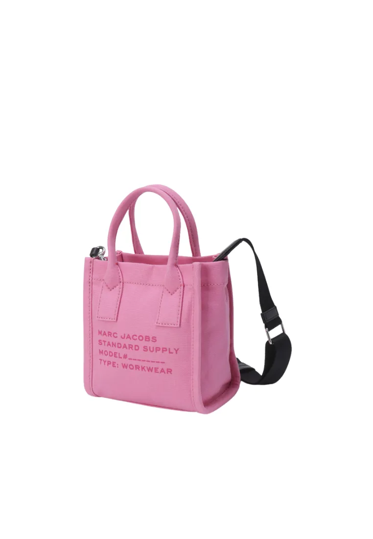 ( AS IS ) Marc Jacobs Canvas Standard Supply Small Tote Bag In Candy Pink 4S4HCR003H02