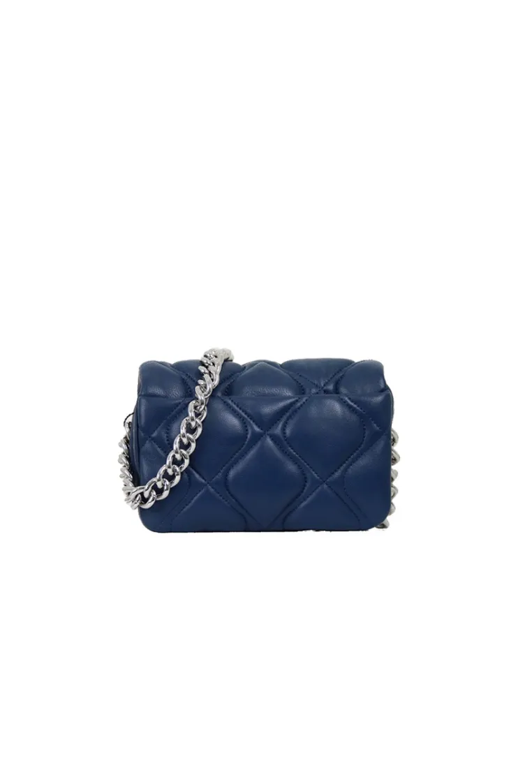 ( AS IS ) Marc Jacobs Small Quilted Pillow Crossbody Bag In Azure Blue H949L01RE22