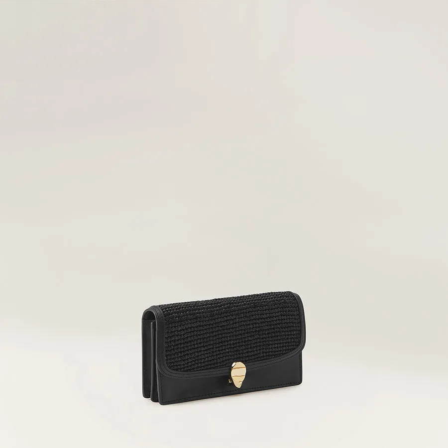 Adelie Wallet With Raffia