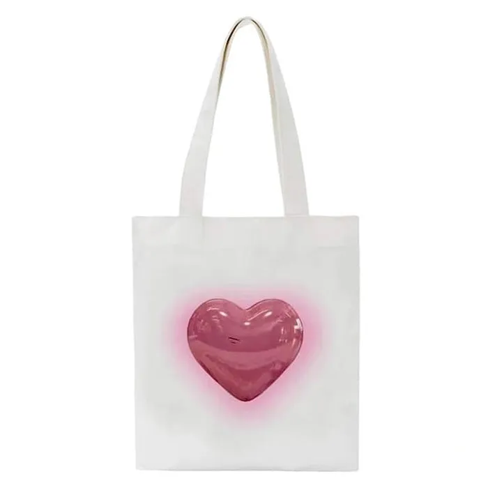 Aesthetic Heart Tote Bag