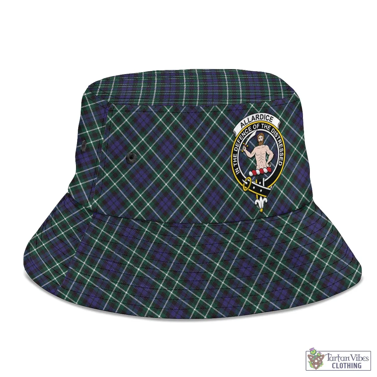 Allardice Tartan Bucket Hat with Family Crest