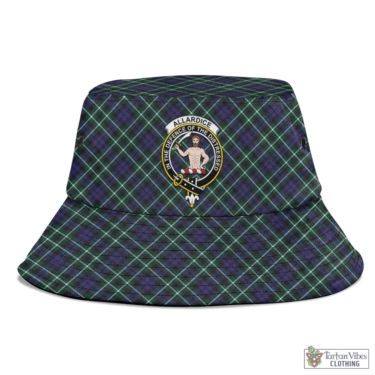 Allardice Tartan Bucket Hat with Family Crest