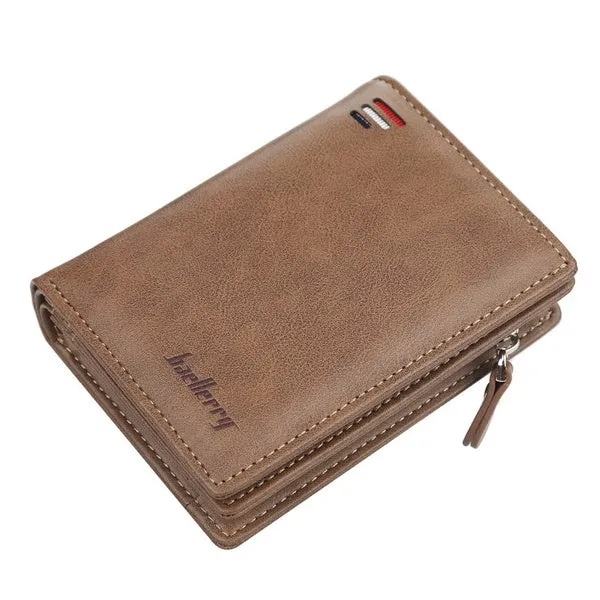 Baellerry Men's Zipper Short Fashion Wallet