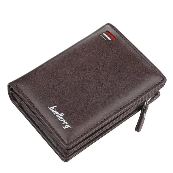 Baellerry Men's Zipper Short Fashion Wallet