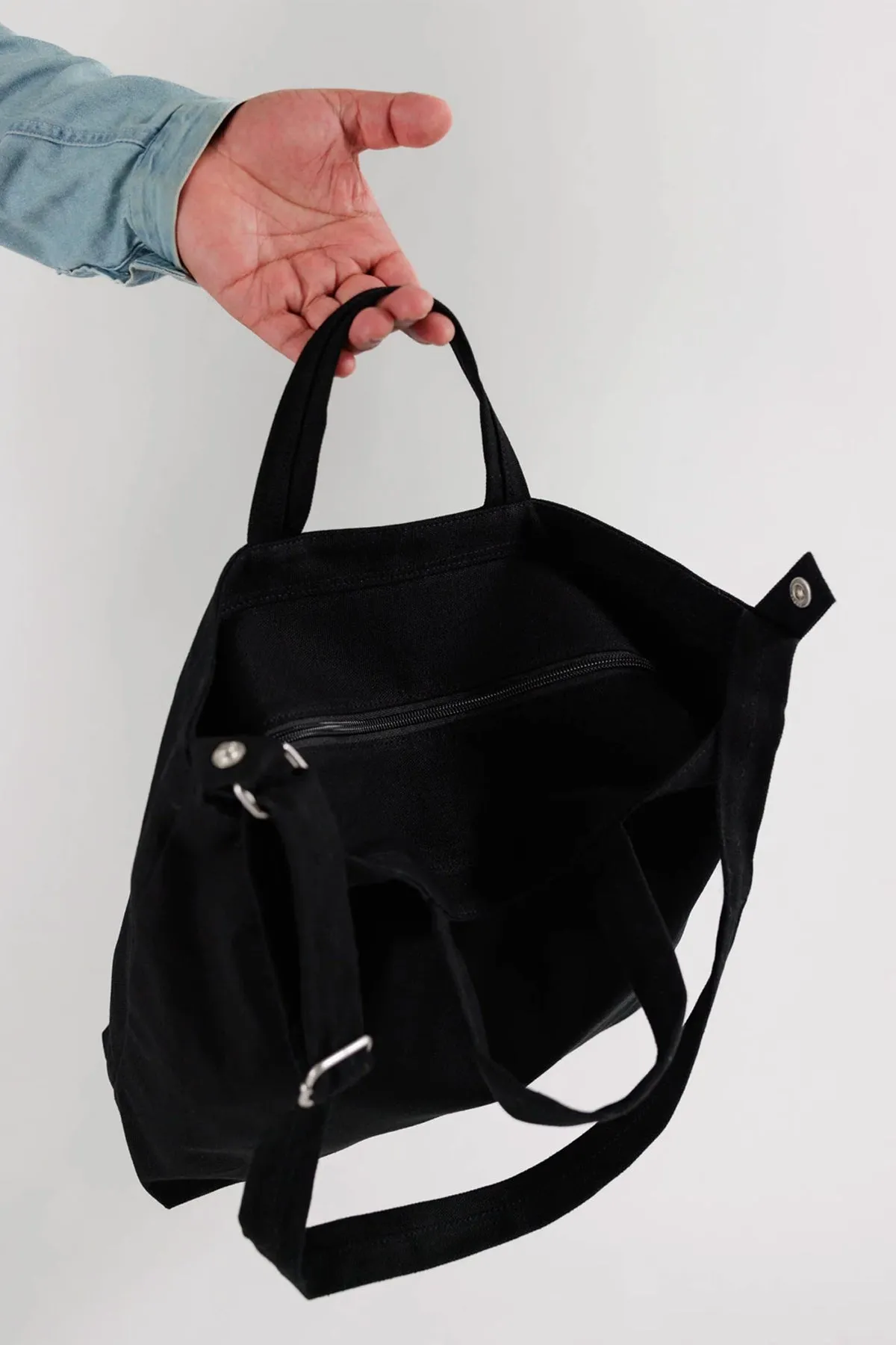 BAGGU Horizontal Zip Duck Bag Black