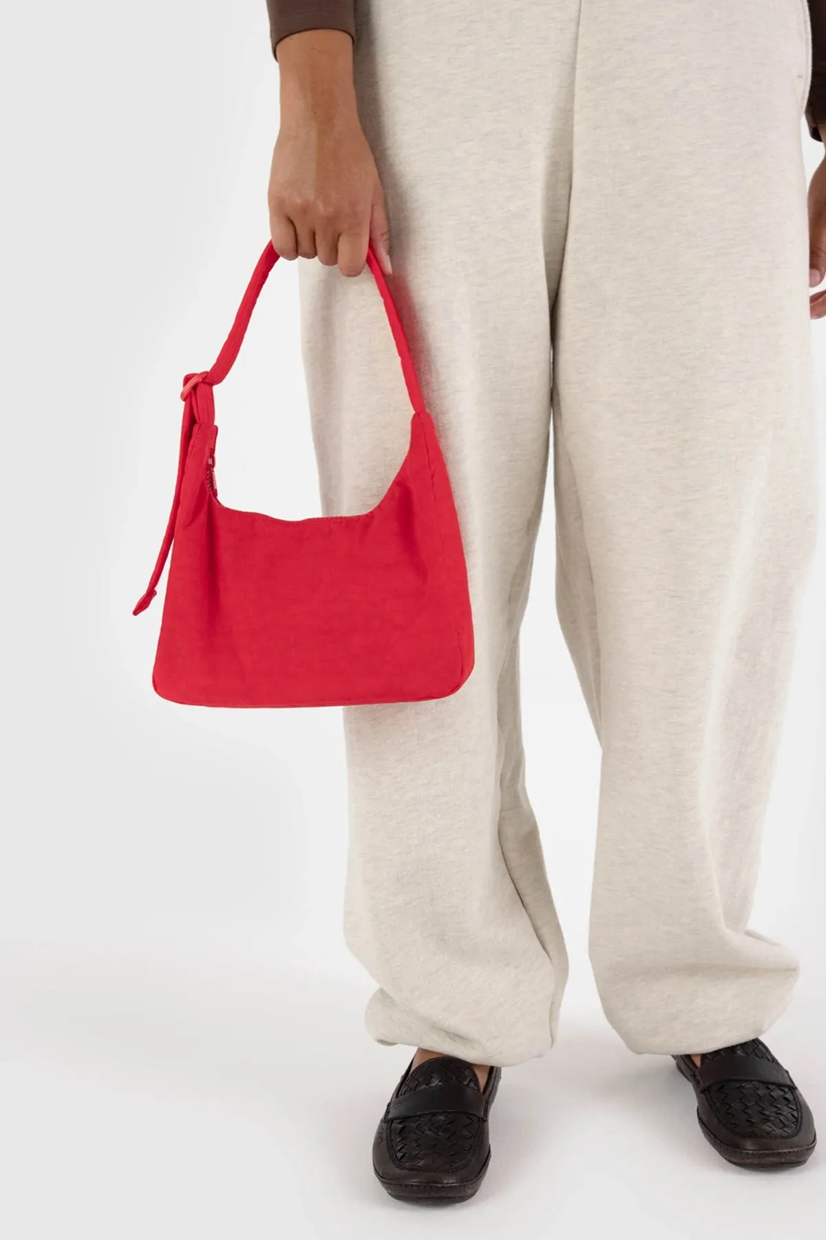 BAGGU Mini Nylon Shoulder Bag Candy Apple