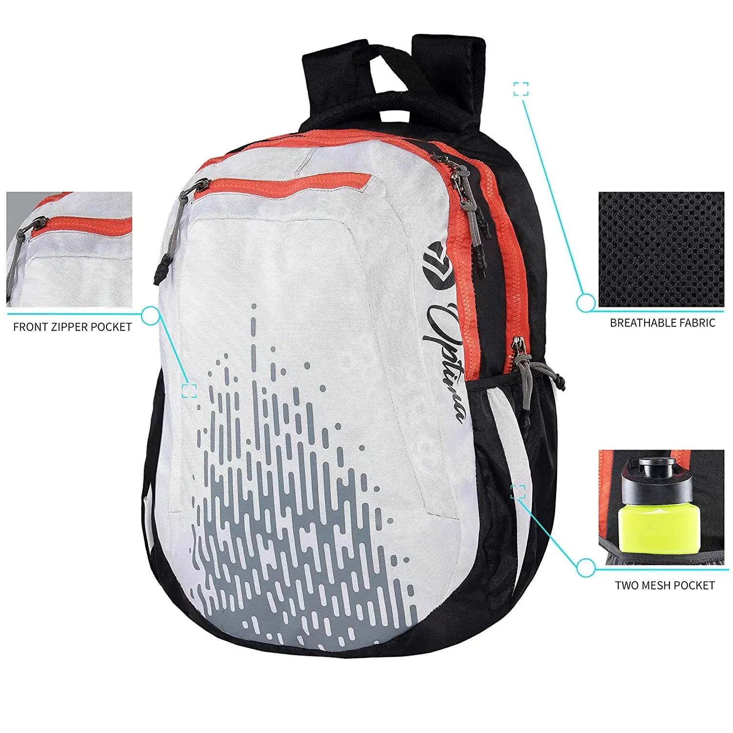 Belieze Series White Laptop Backpack