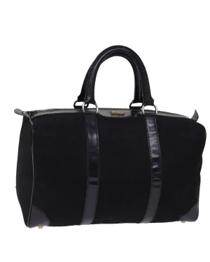 Black Macadam Canvas Boston Bag - Authentic Celine