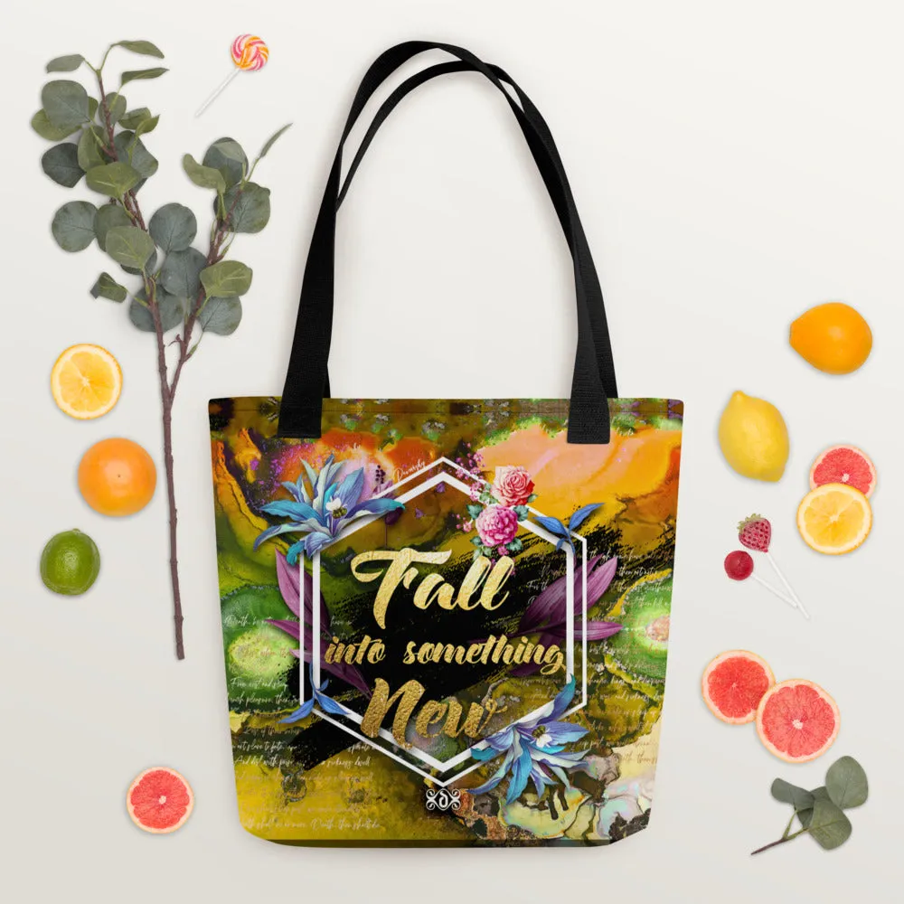 Brighten Up Your Day with Eye-Catching Yellow Floral Tote Bag Eco-Friendly Meets Fashion Canvas Beach Bag | FSN02