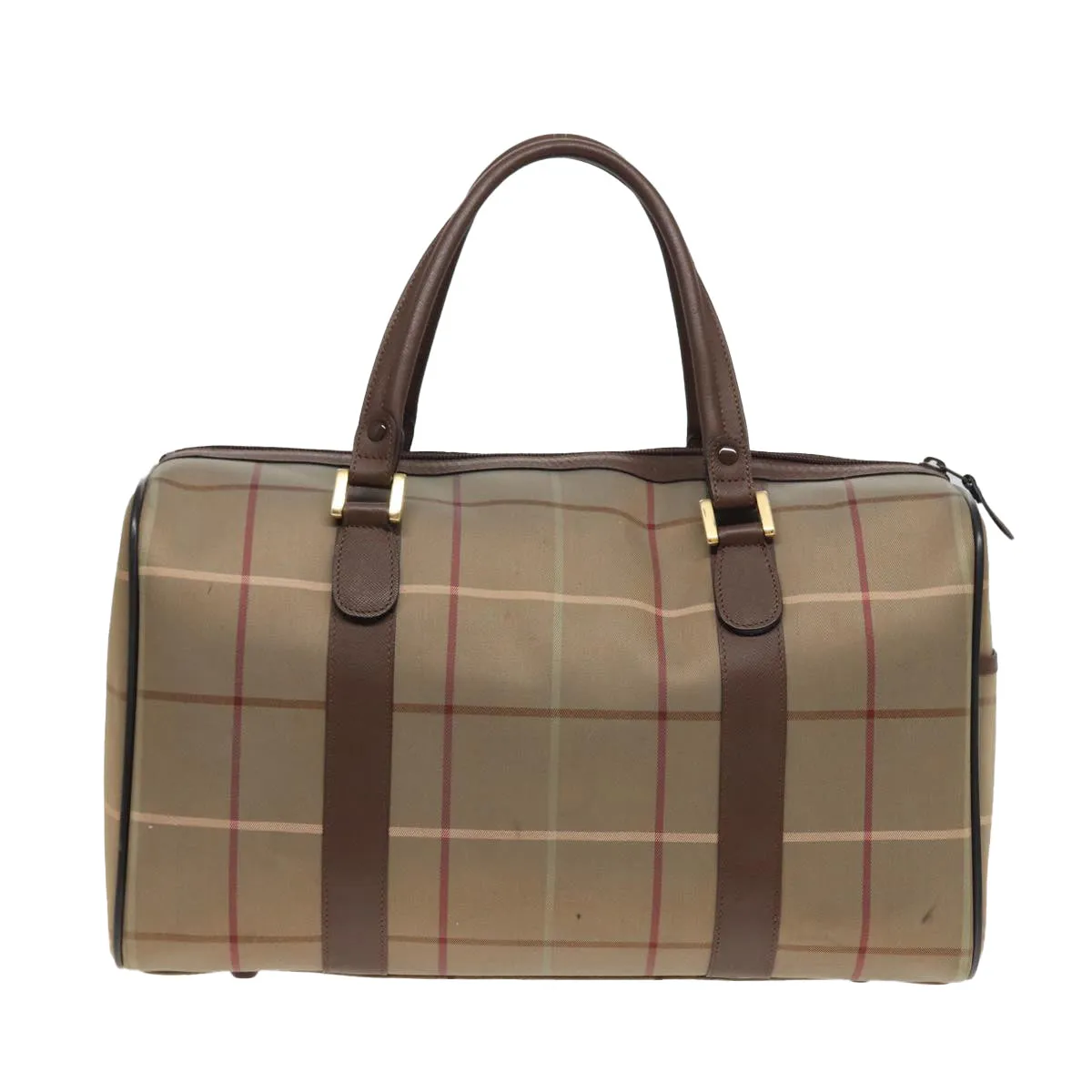 BURBERRYSs Nova Check Boston Bag Canvas Beige  bs15740