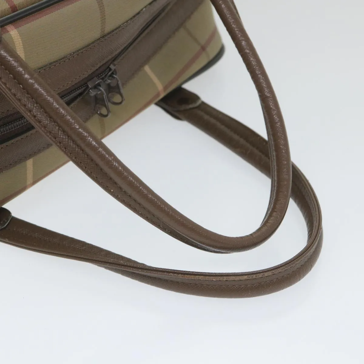 BURBERRYSs Nova Check Boston Bag Nylon Canvas Brown  ep2180