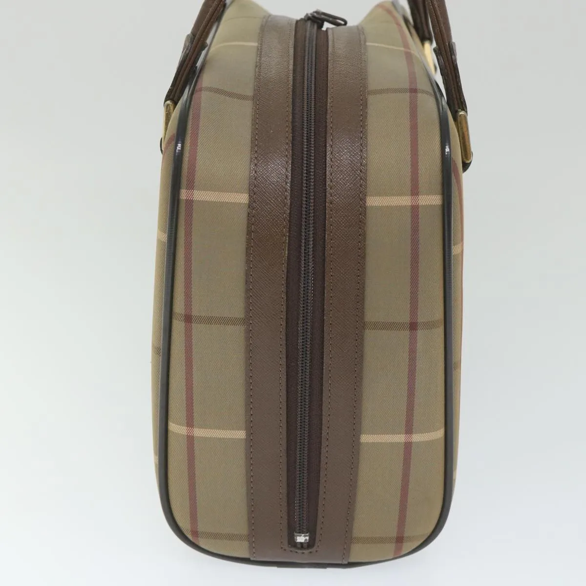 BURBERRYSs Nova Check Boston Bag Nylon Canvas Brown  ep2180