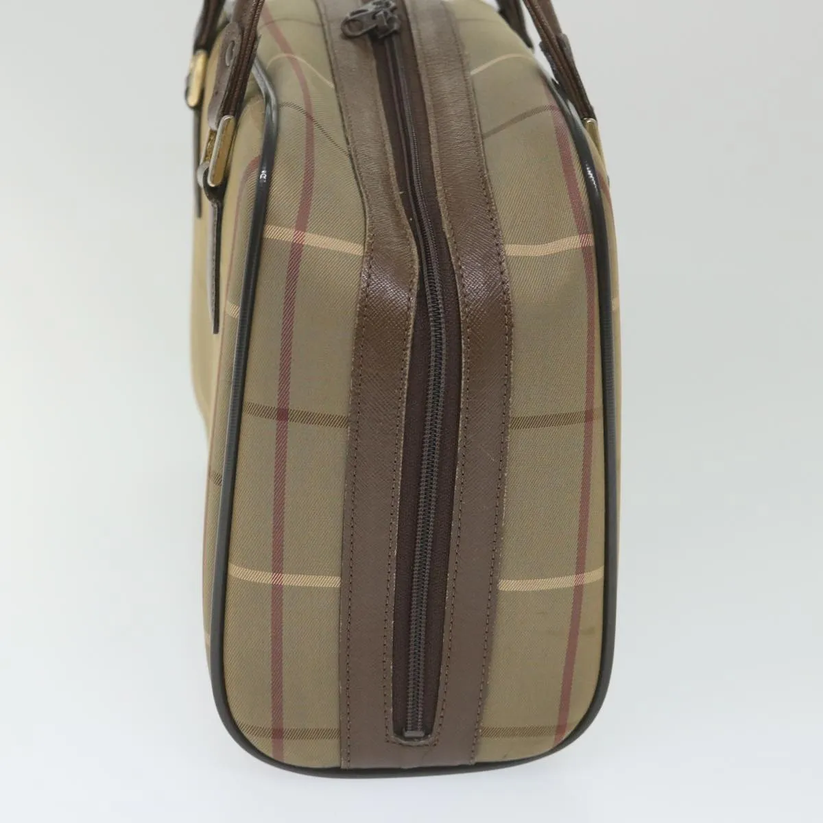 BURBERRYSs Nova Check Boston Bag Nylon Canvas Brown  ep2180