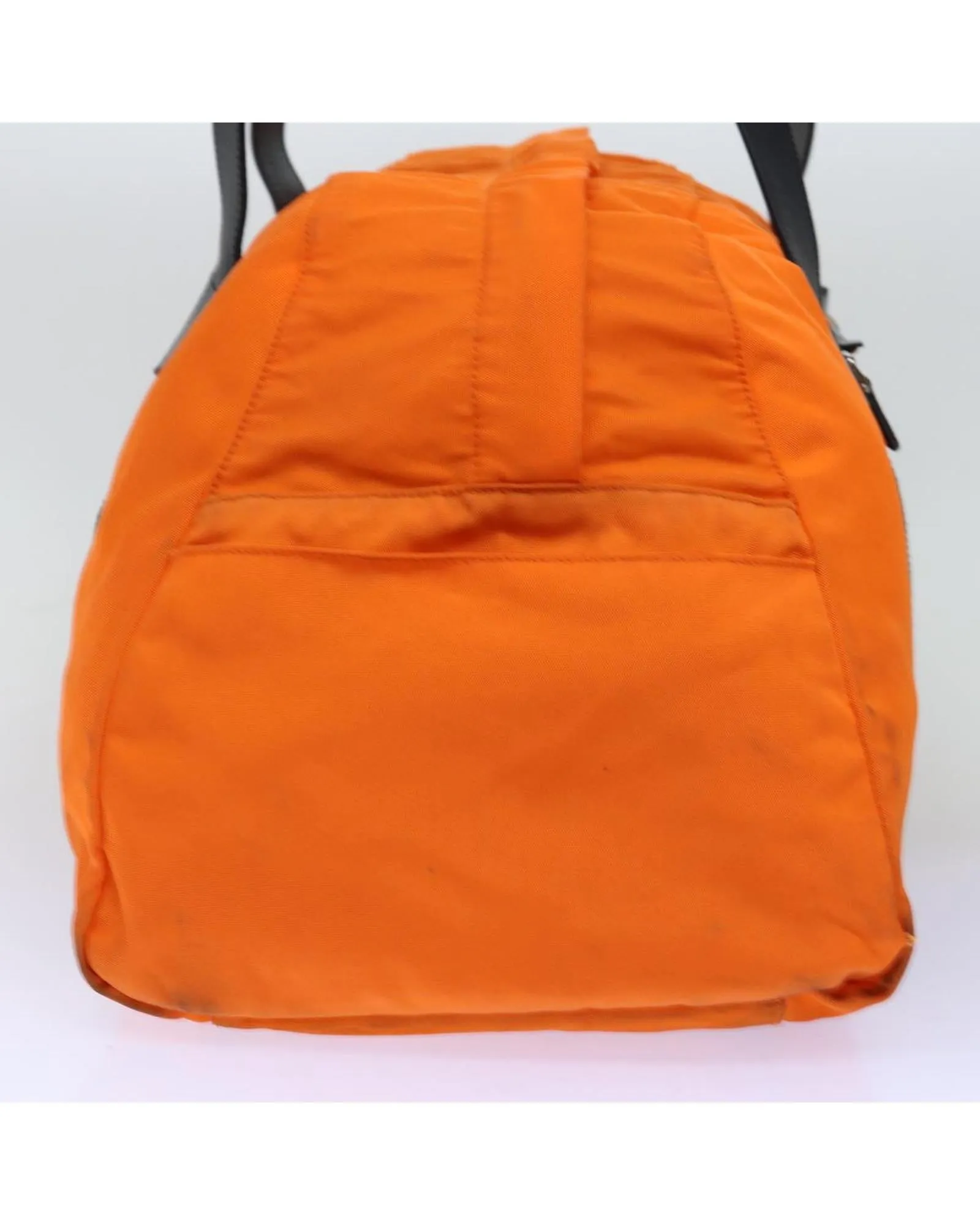 Canvas Boston Bag in Orange - Pre-owned