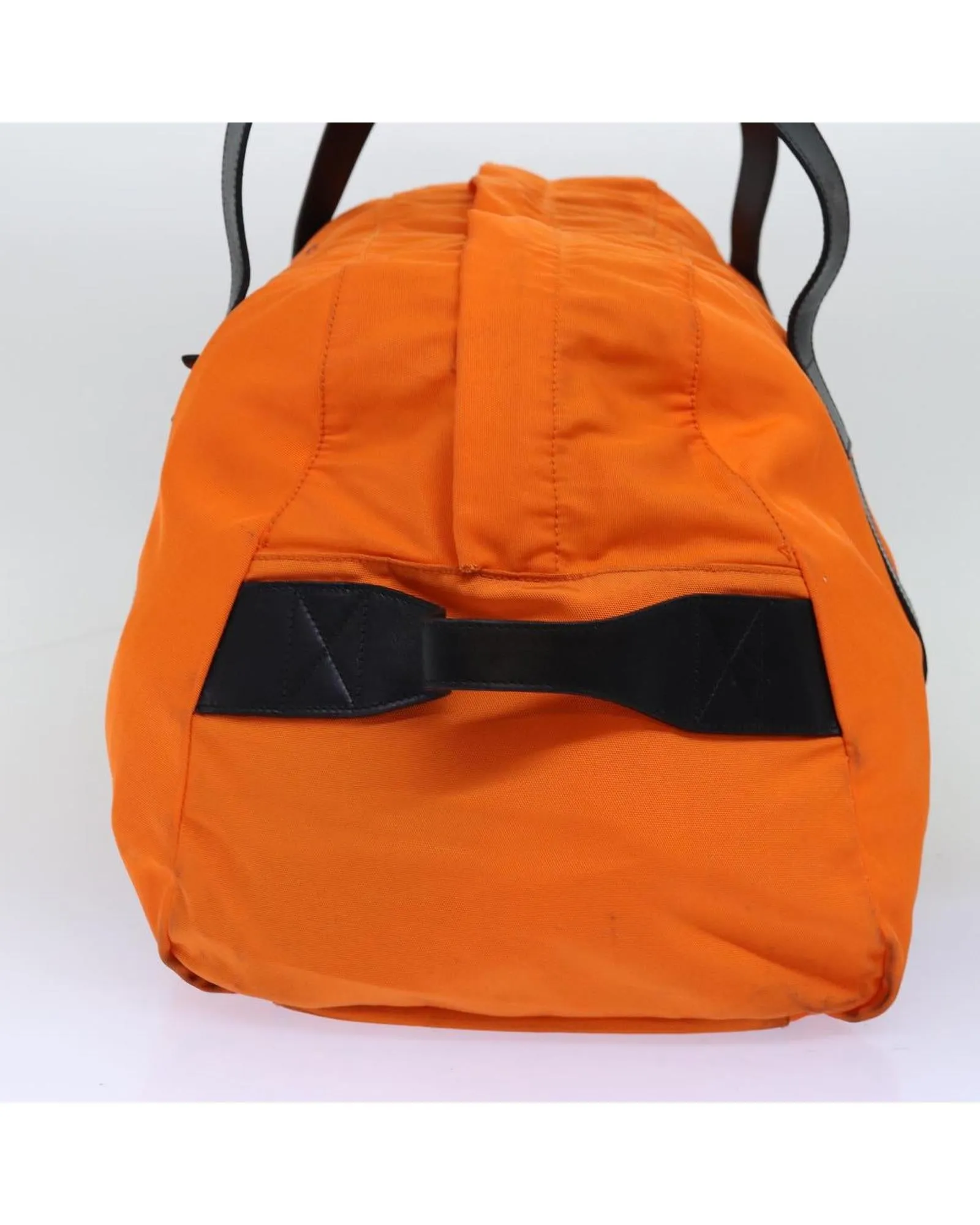 Canvas Boston Bag in Orange - Pre-owned