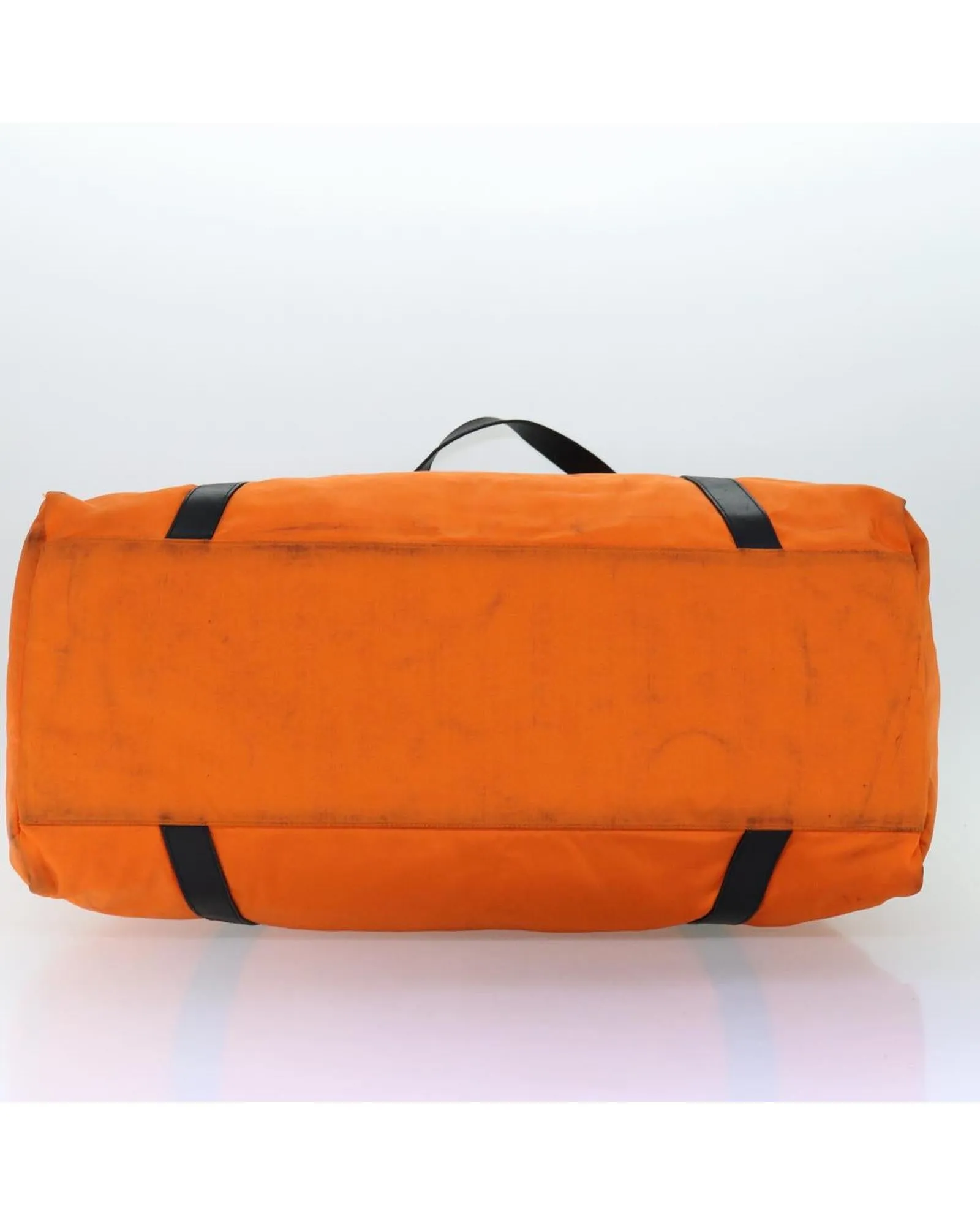 Canvas Boston Bag in Orange - Pre-owned