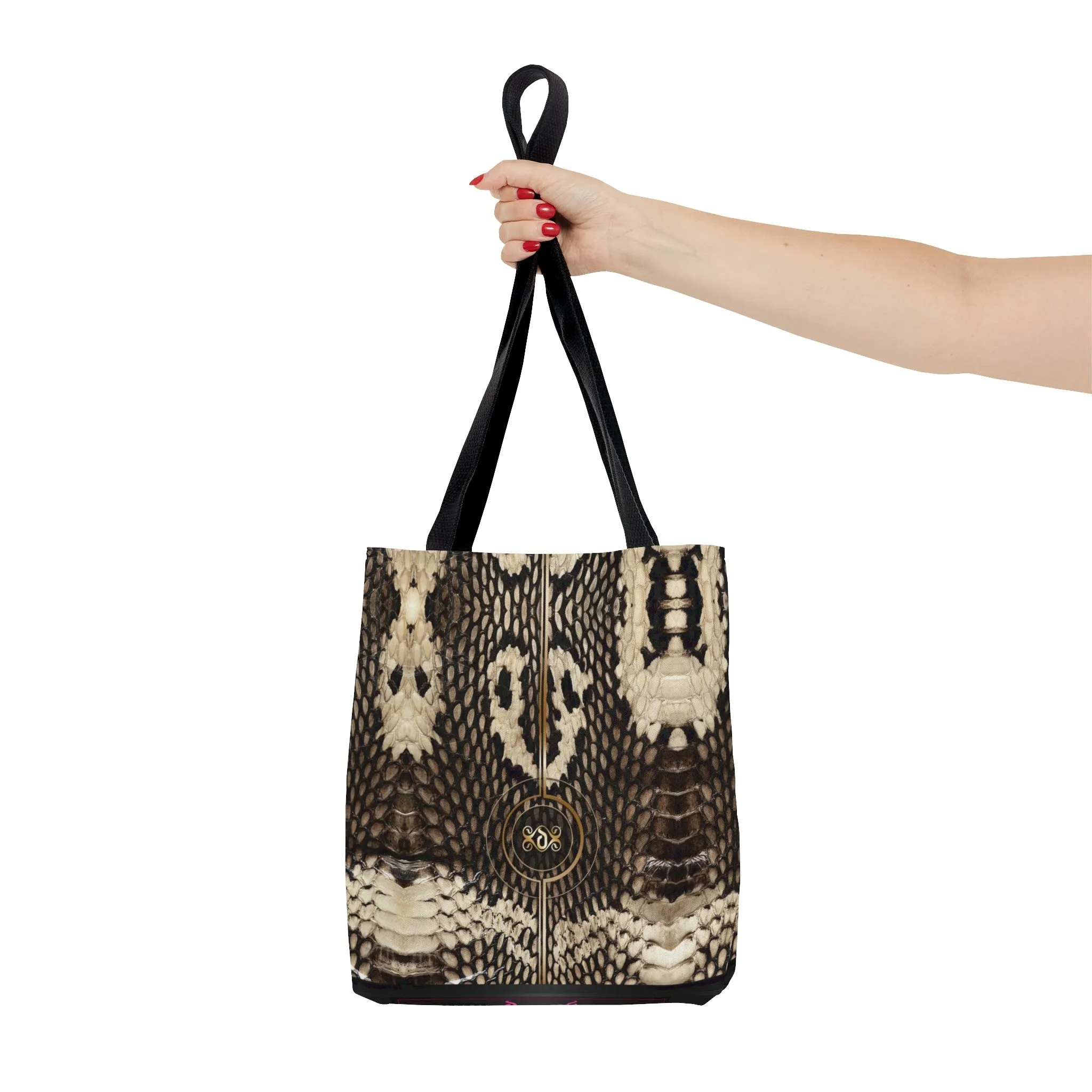 Cobra Print Tote Bag Canvas Handbag Snake Print Bag Cobra Skin Tote Bag in 3 Sizes | 11223