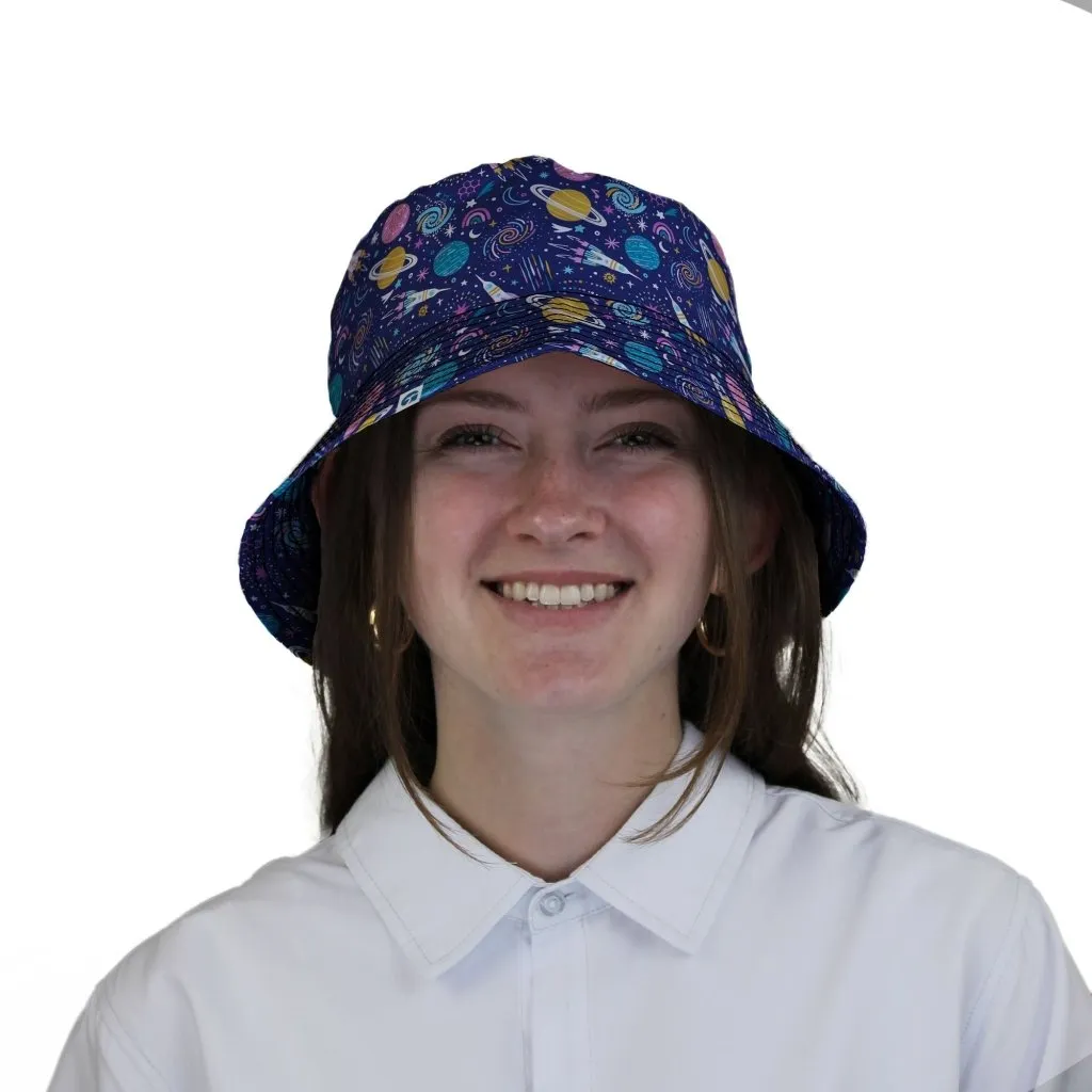 Cosmic Cute Outer Space Bucket Hat