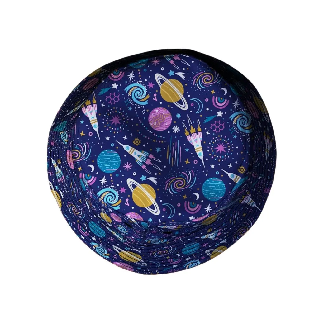 Cosmic Cute Outer Space Bucket Hat