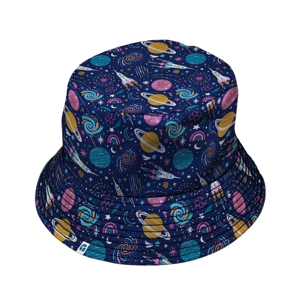 Cosmic Cute Outer Space Bucket Hat