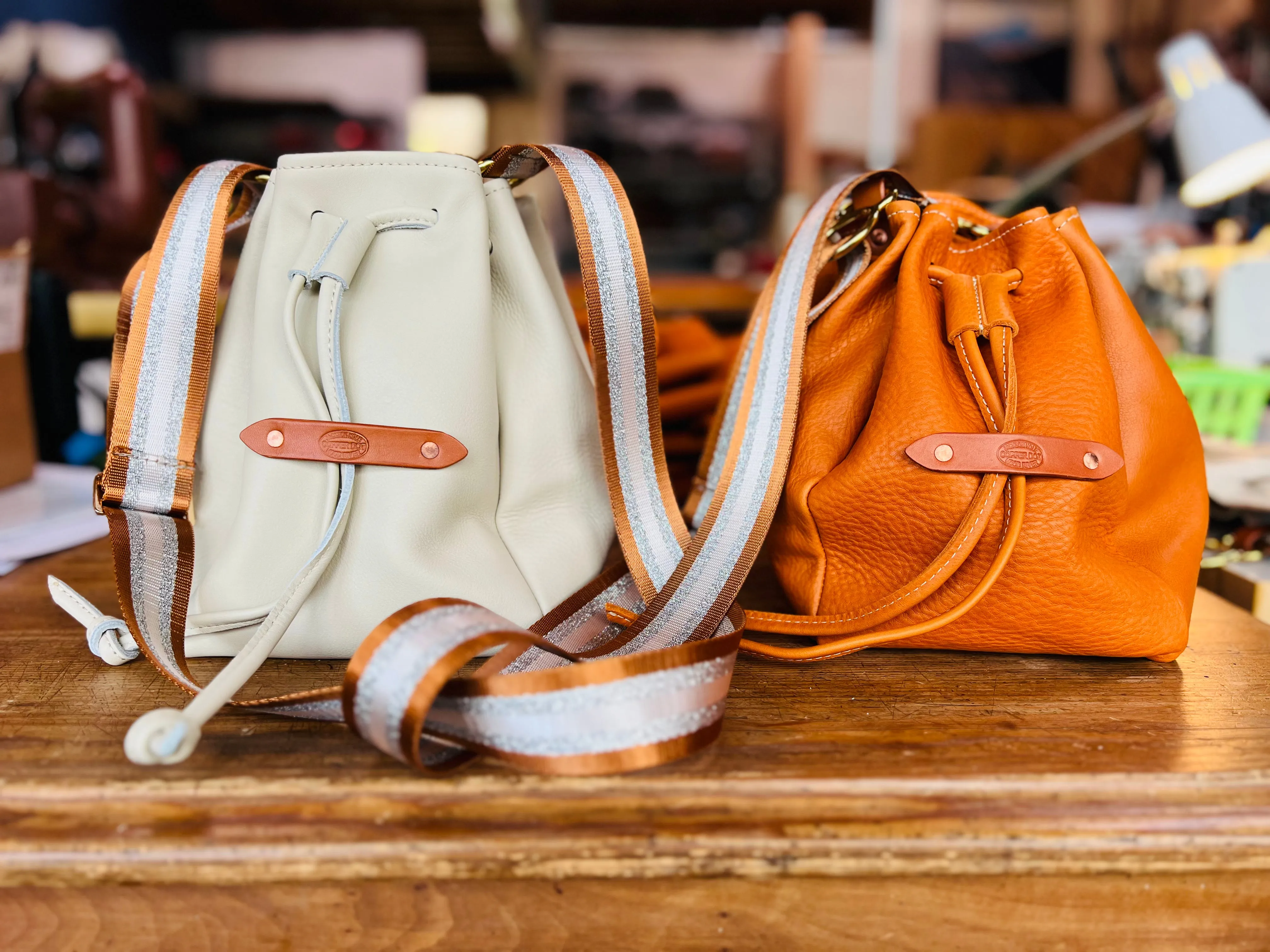 Cream Bucket Bag