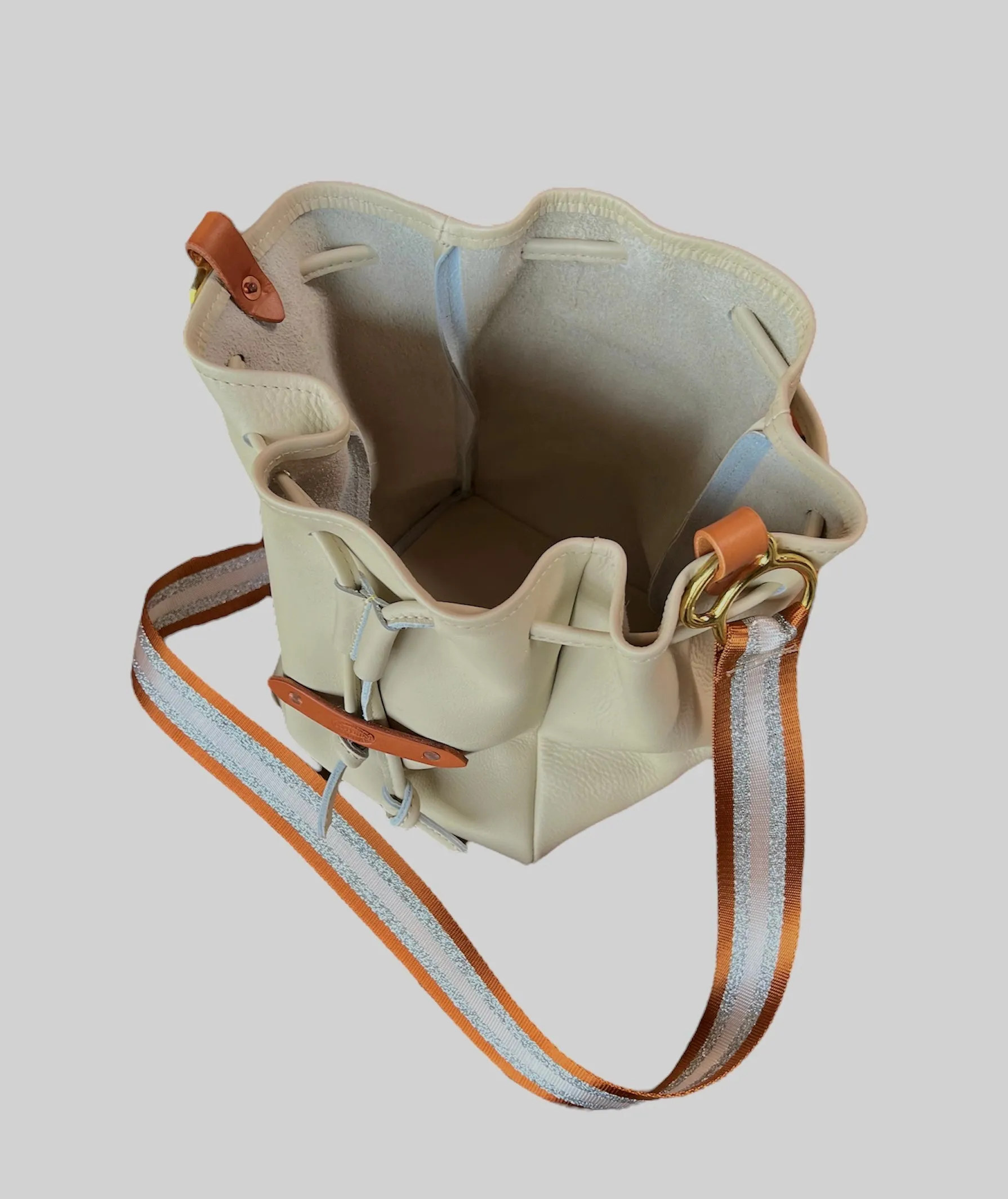 Cream Bucket Bag