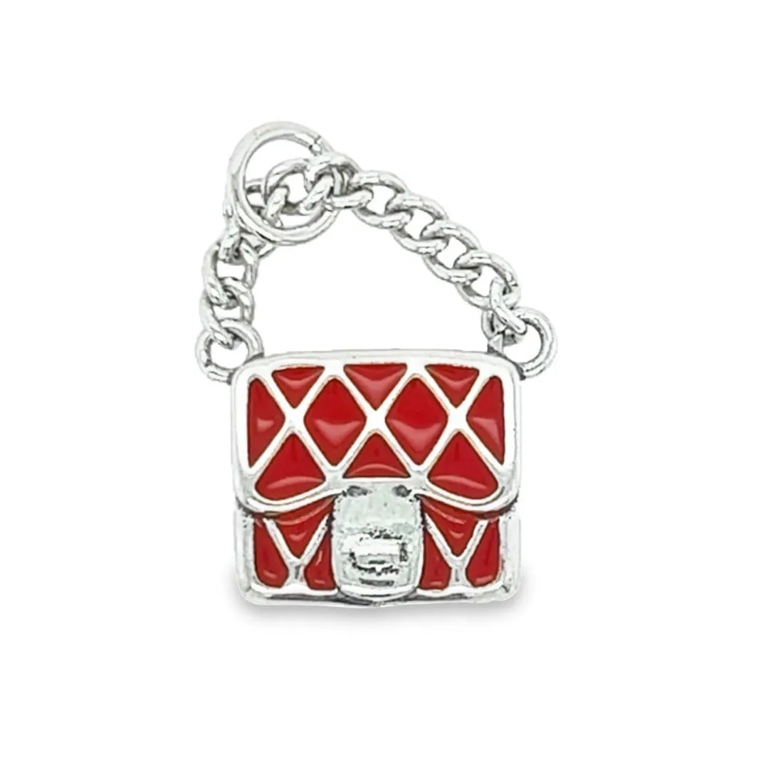 D1283 Handbag Red Pendant