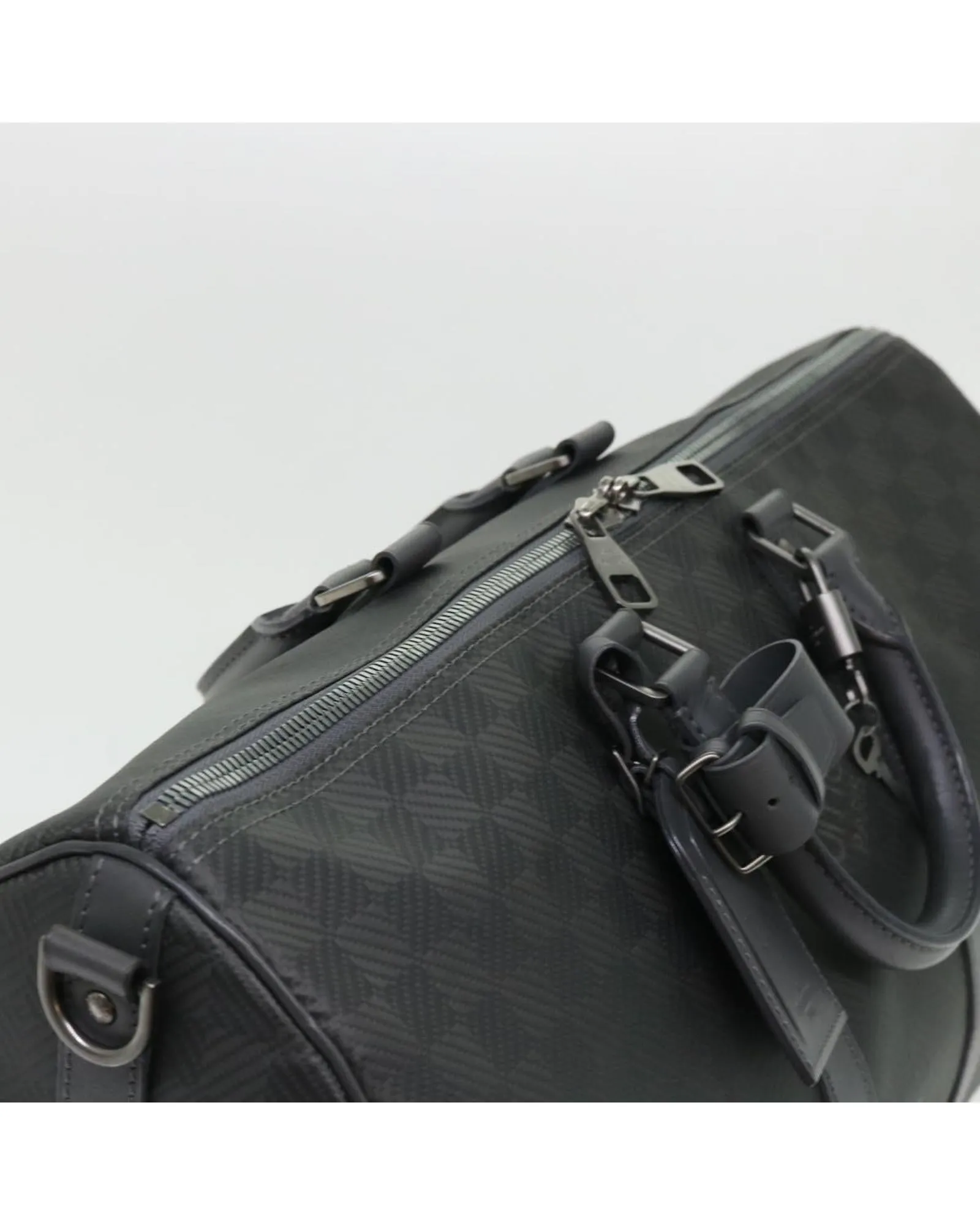 Damier Carbon Keepall Bandouliere Boston Bag