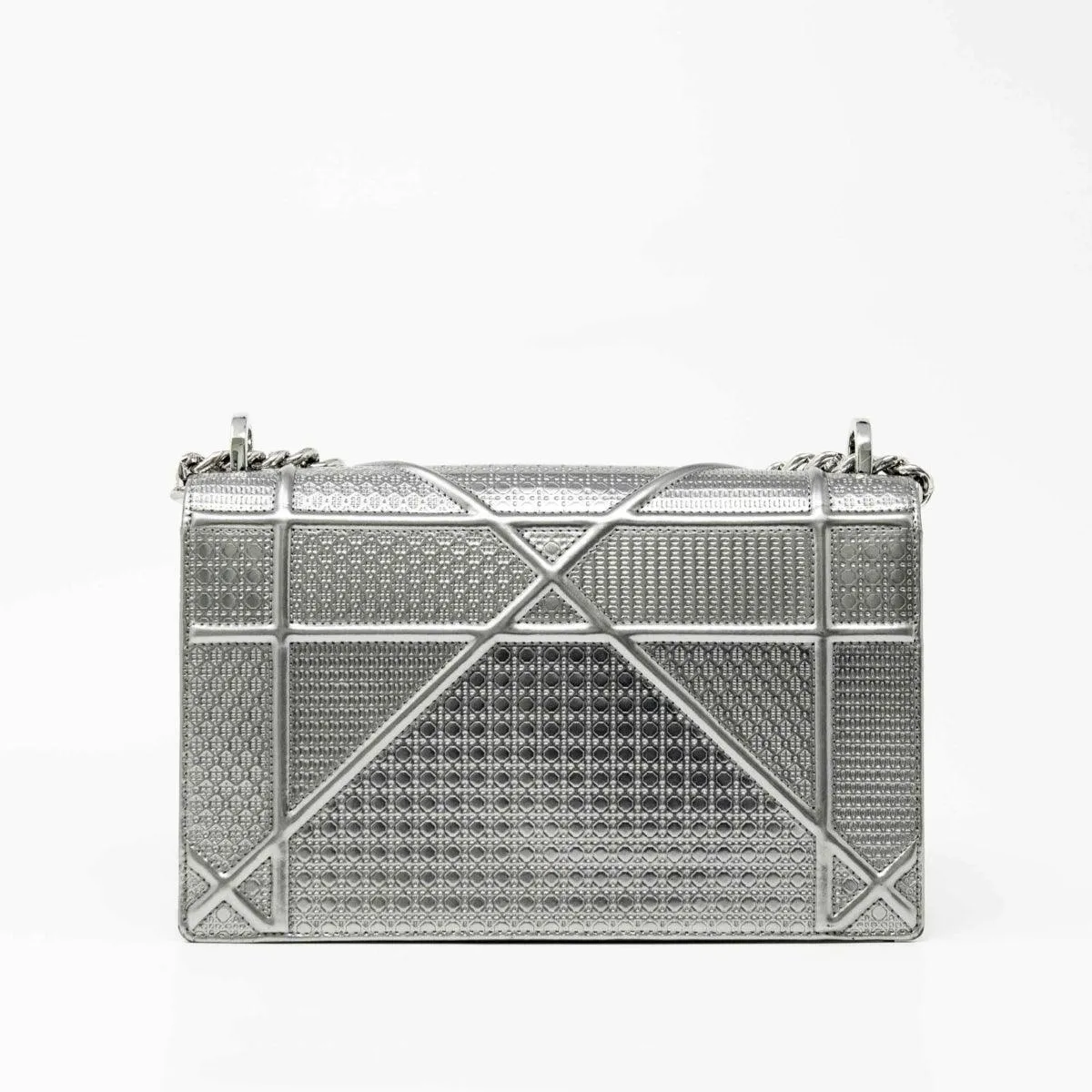 Dior Silver Medium Diorama Bag