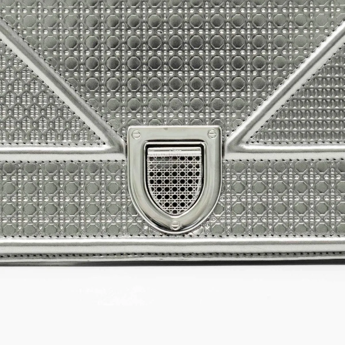 Dior Silver Medium Diorama Bag