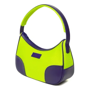 Dirt Neon Purple Mesh Handbag