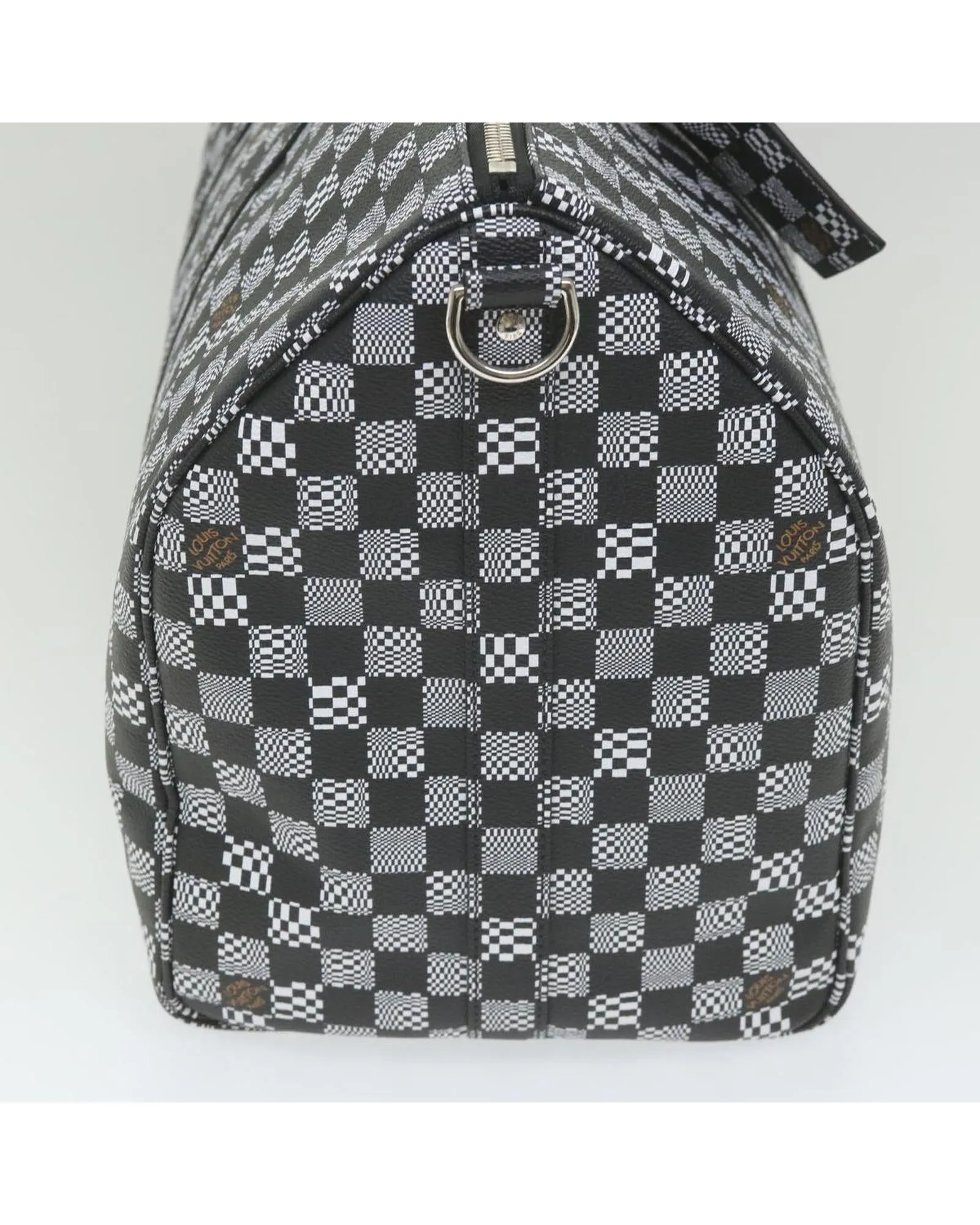 Distorted Damier Canvas Boston Bag with Shoulder Strap - Rank A (yk9432A)