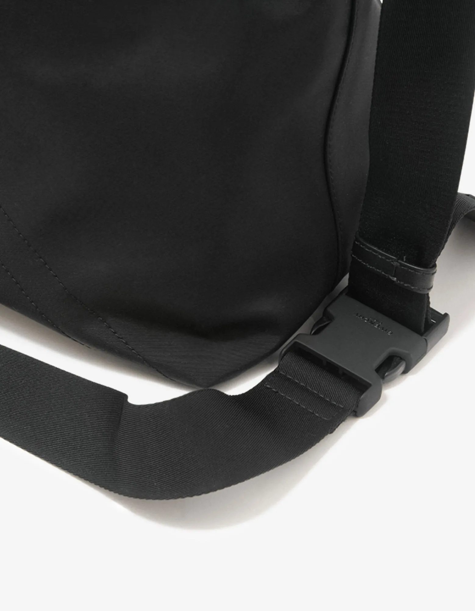 Downtown Black Nylon Messenger Bag