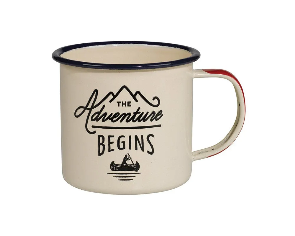 Enamel Mug, The Adventure Begins - Gentlemen's Hardware