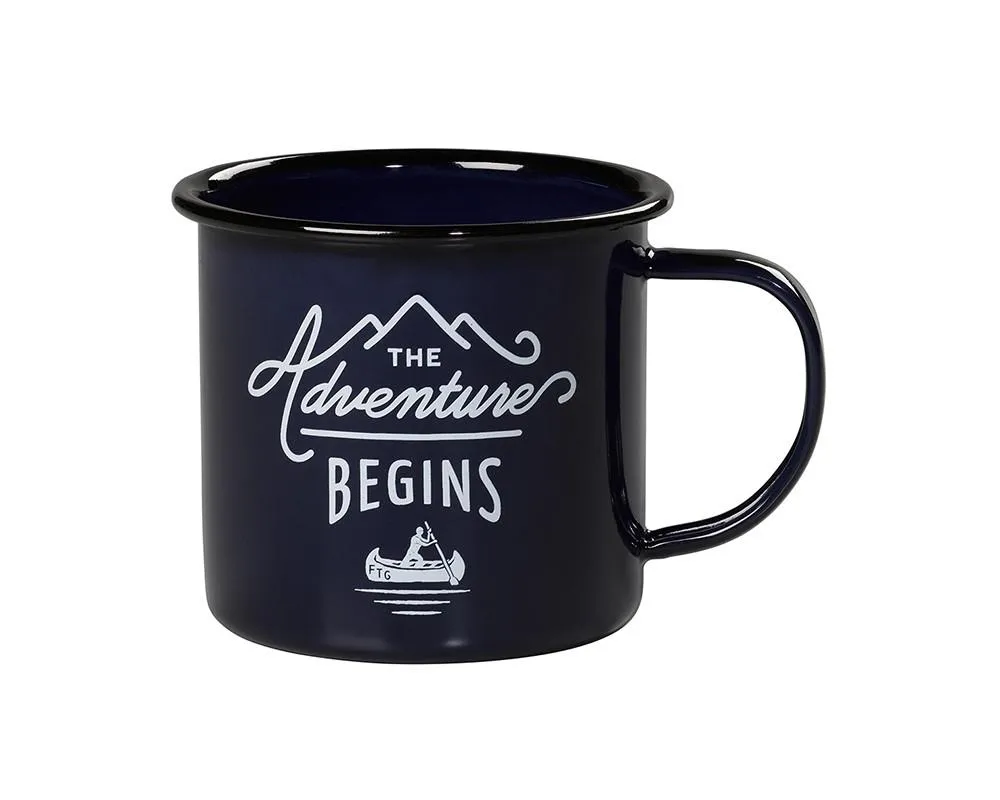 Enamel Mug, The Adventure Begins - Gentlemen's Hardware