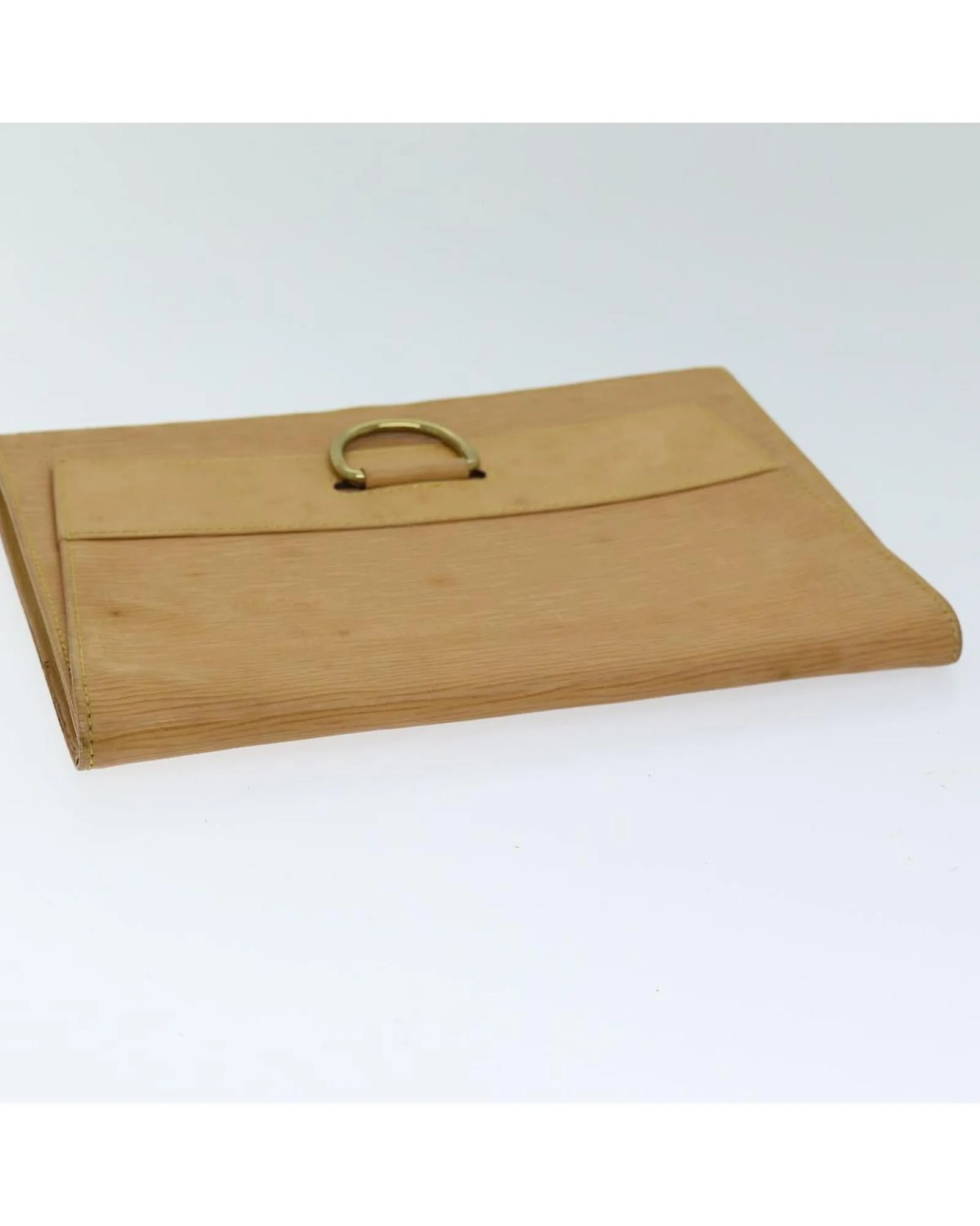 Epi Leather Jena Clutch Bag - Beige