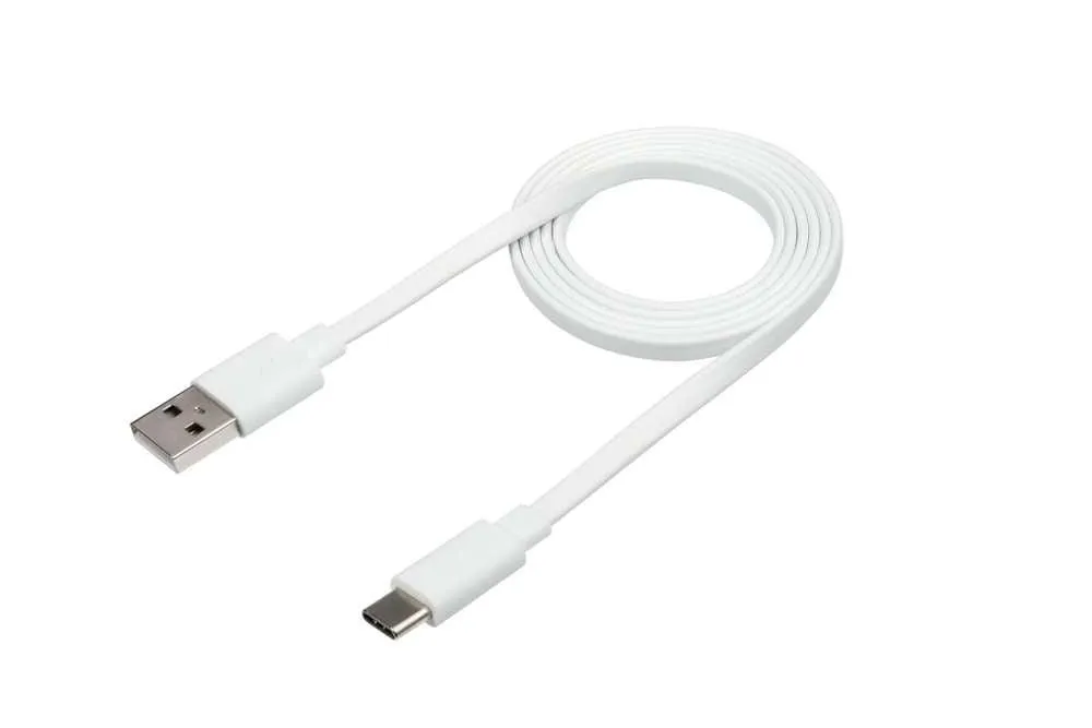 Flat USB to USB-C Cable - 1 Meter