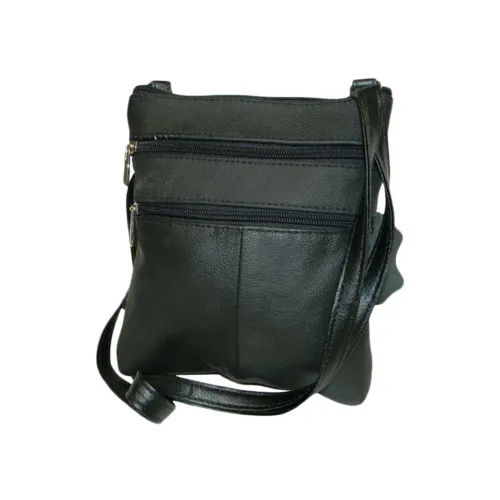 Genuine Leather Multi-Pocket Crossbody Purse Bag - CH-020