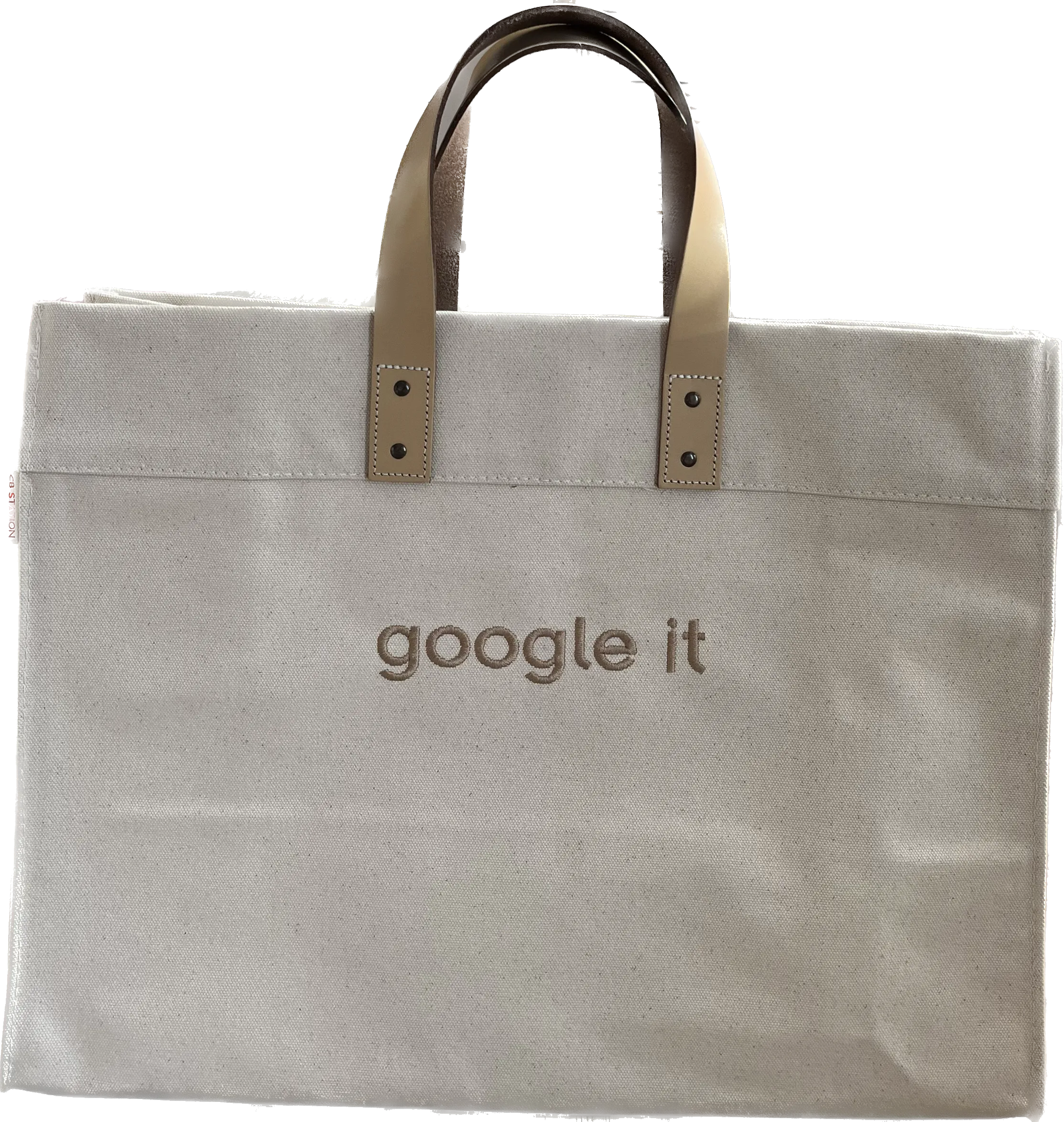 Google It Canvas Box Tote