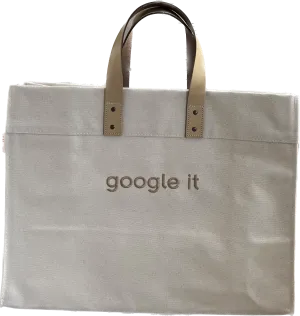 Google It Canvas Box Tote