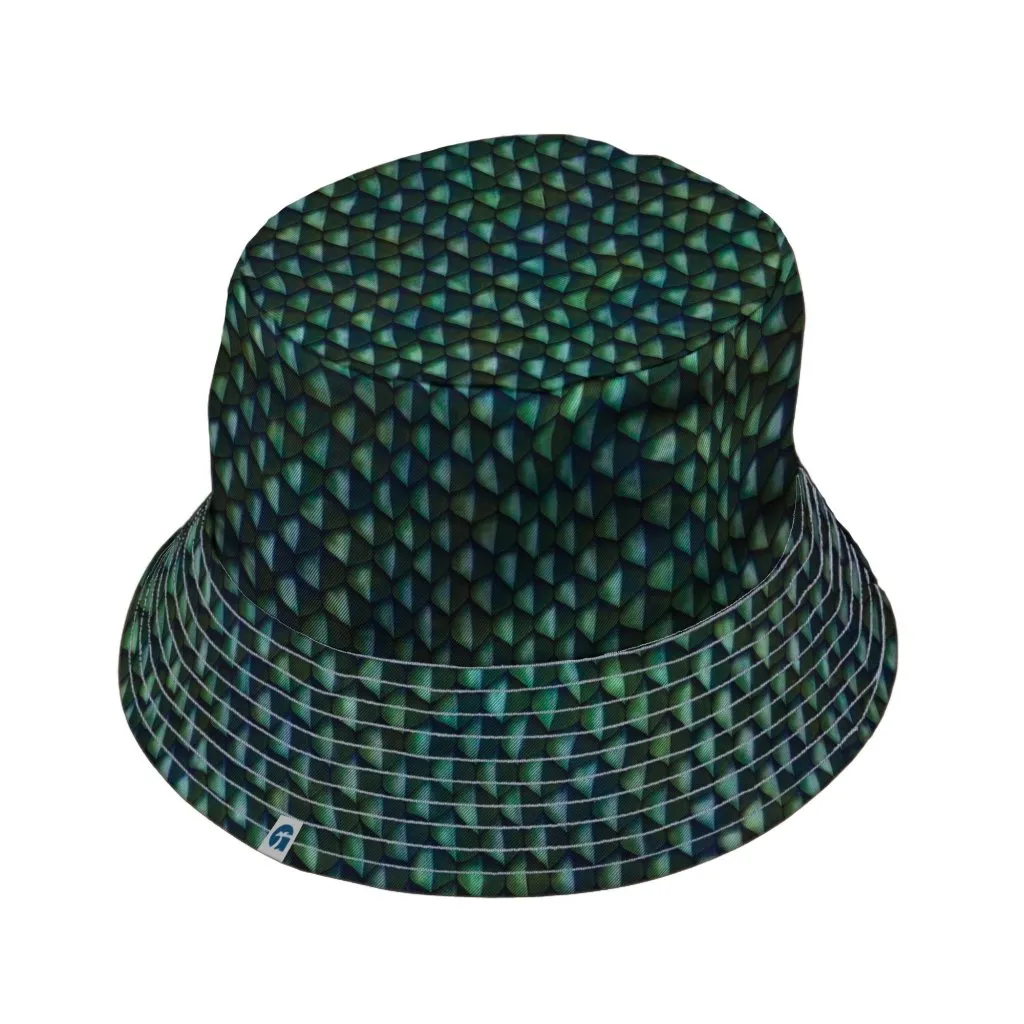 Green Dragon Scales Bucket Hat