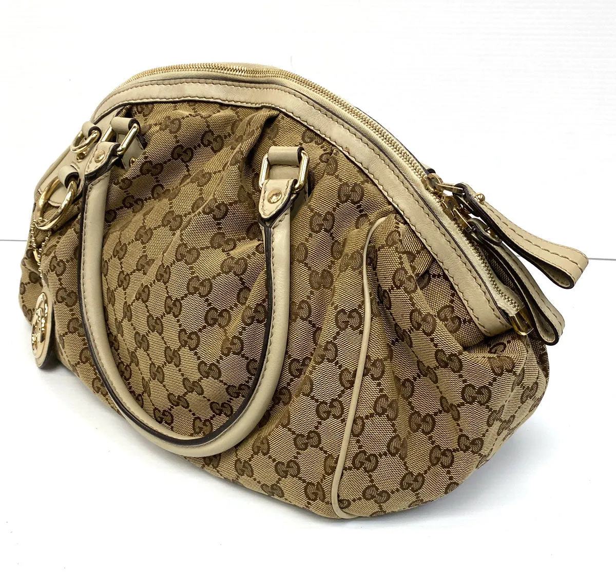 Gucci Sukey GG Canvas Medium Boston Bag