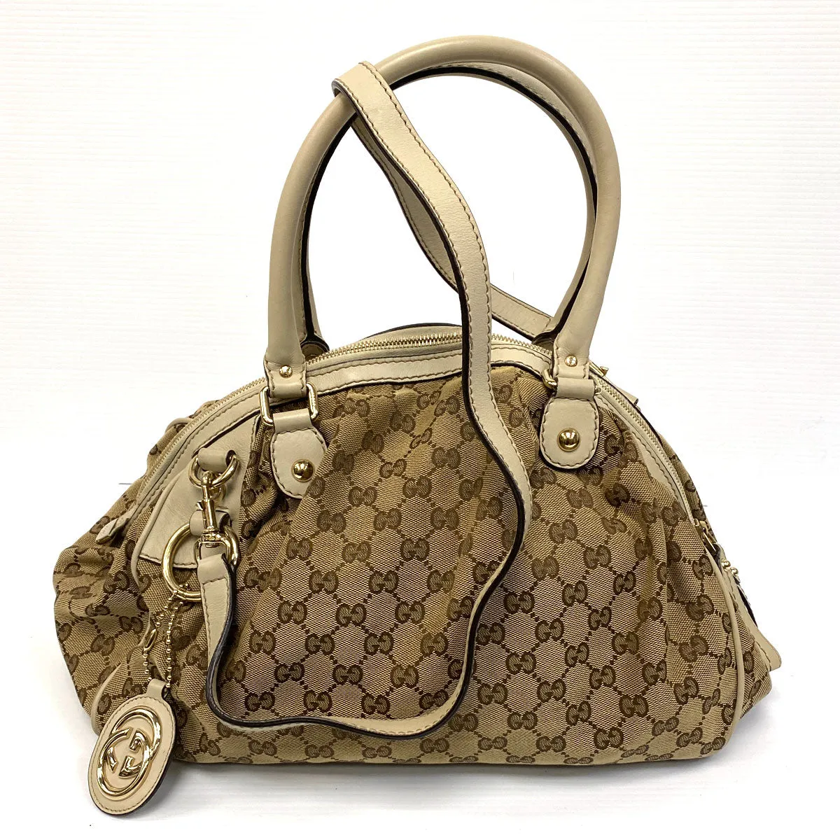 Gucci Sukey GG Canvas Medium Boston Bag