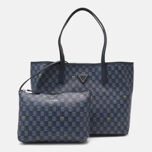 Guess Vikky Geometric Print Bag Set, 2 Pieces, Blue