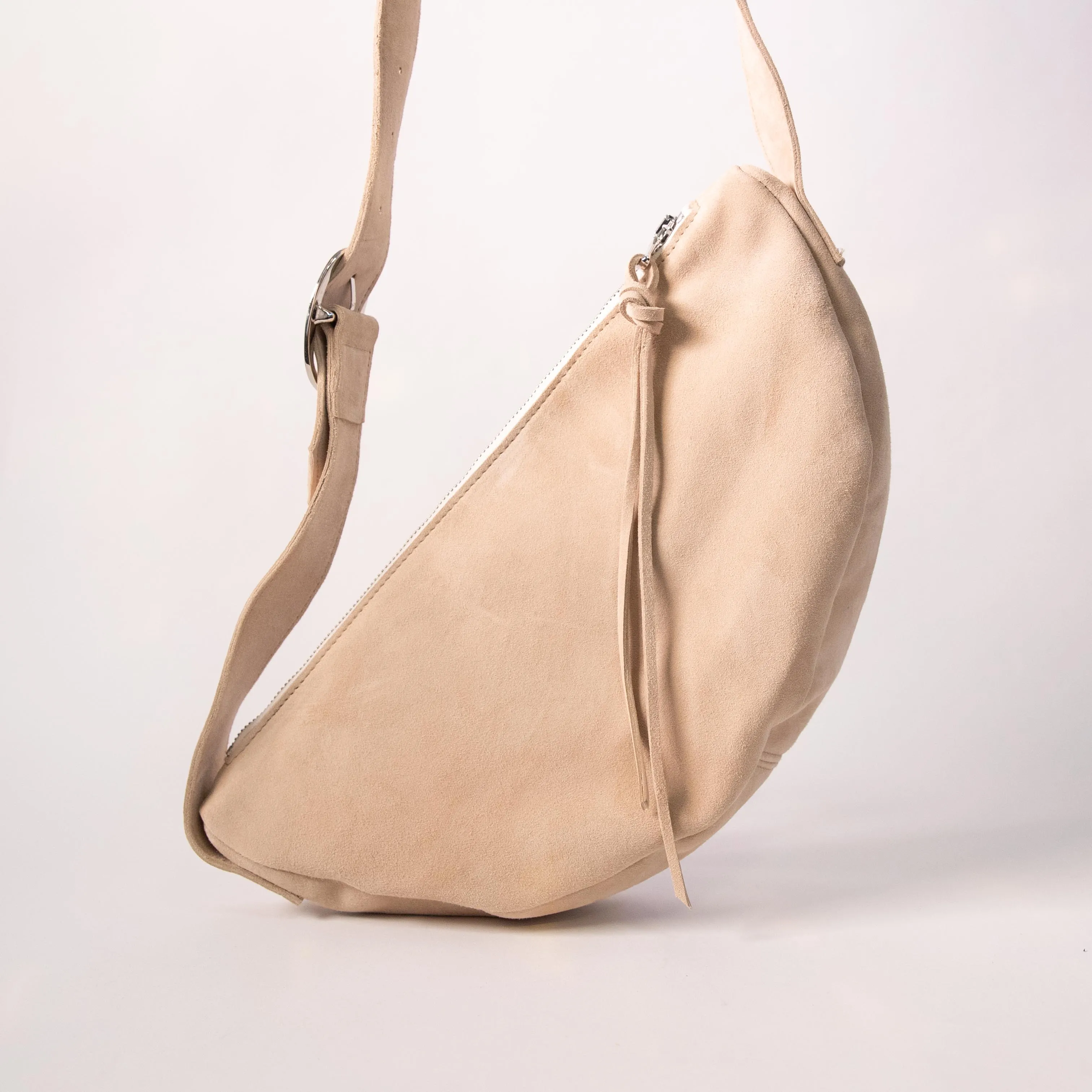 Harpers Emporium Luna Crossbody Bag in sand Suede