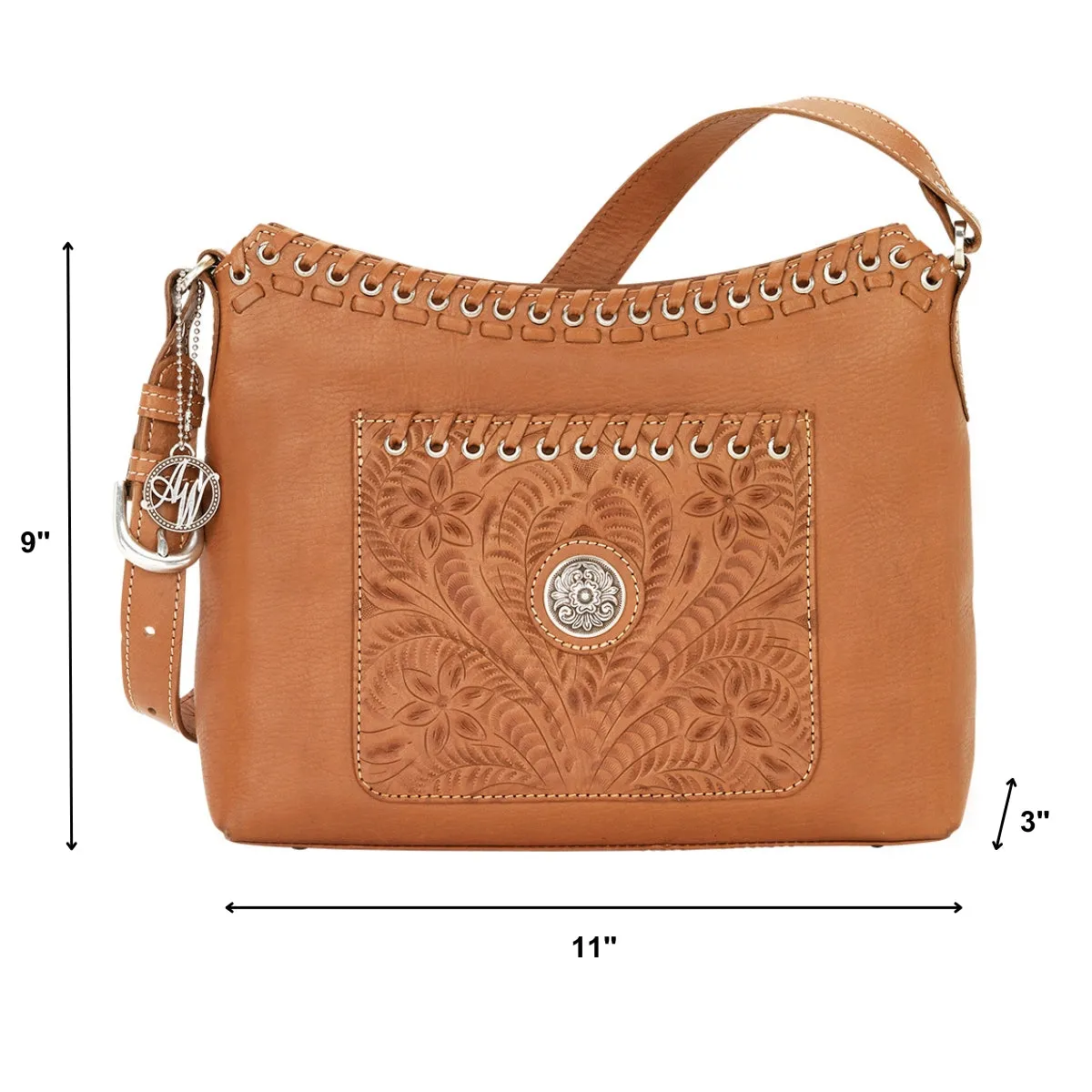 Harvest Moon Zip-Top Shoulder Bag