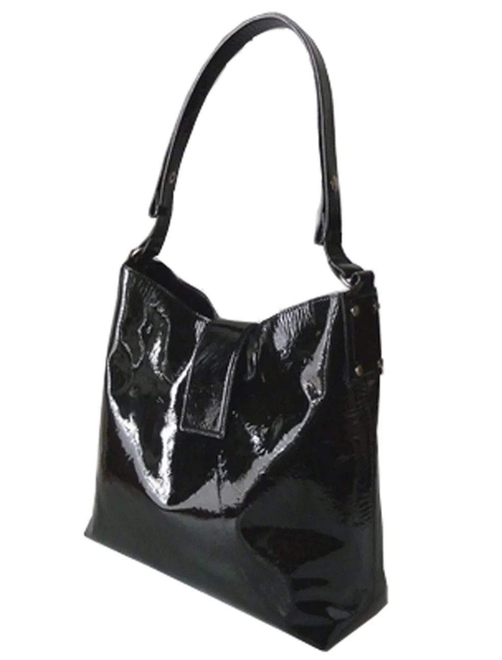 Hobo Crossbody Bag Patent Leather