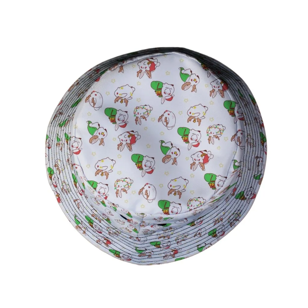 Holly Jolly Bunnies Bucket Hat