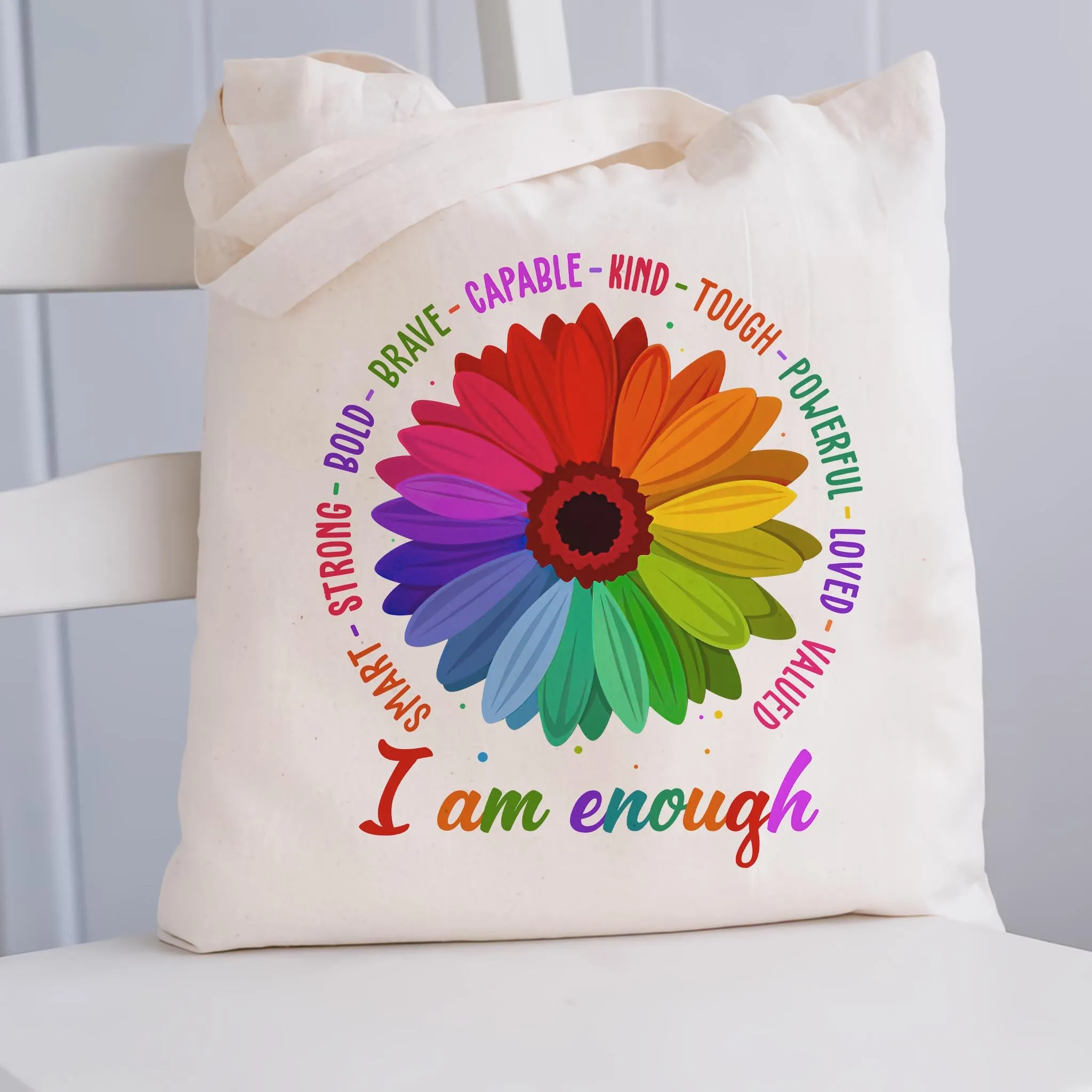 I Am Enough Book Lovers Gift TBW459