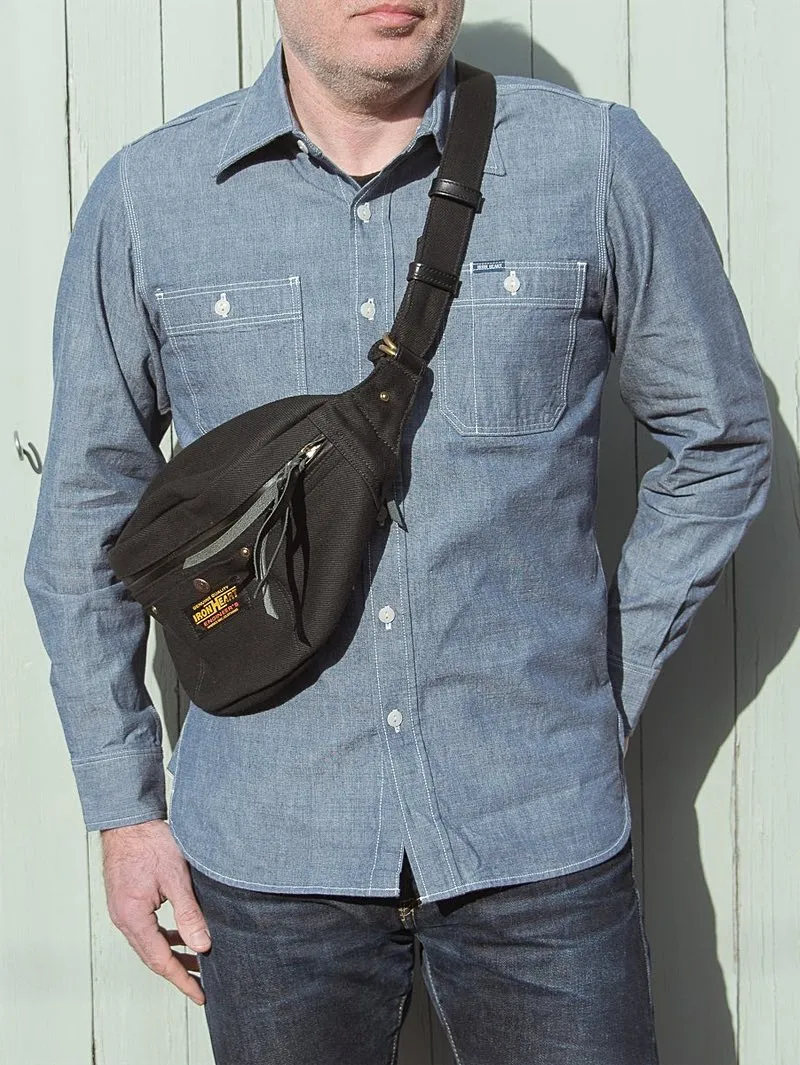 Superblack Iron Heart Denim Waist Bag - Durable 21oz Denim